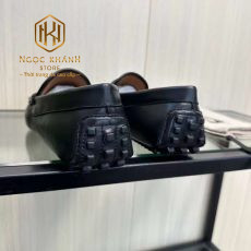 GIAY LUOI GUCCI NAM MAU DEN DA TRON KHOA CHU G KEP GLGC45 4