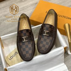 GIAY LUOI NAM LOUIS VUITTON LIKE AUTH HOA TIET CARO NAU LOGO NHO GLLV48 2