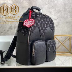 Ba lo louis vuitton mau den hoa tiet hoa den dai do 7 1