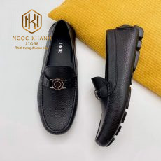 Giay luoi dior da nhan hoa tiet logo tron mau den 6