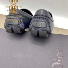 Giay luoi dior da nhan hoa tiet logo tron mau xanh nhat 3 1