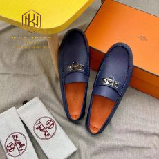 Giay luoi hermes mau xanh hoa tiet khoa trang 5