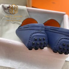 Giay luoi hermes mau xanh hoa tiet khoa trang 8