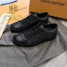 Giay nam Louis vuitton full den hoa tiet hoa 3