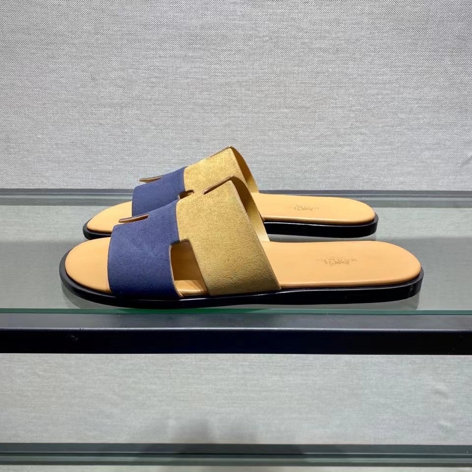 dep nam hermes mau vang phoi xanh da lon like auth 5