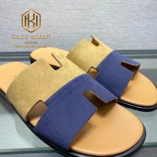 dep nam hermes mau vang phoi xanh da lon like auth 9