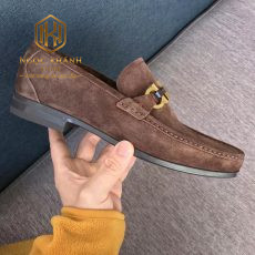 giay luoi Salvatore Ferragamo de cao da lon mat khoa vang mau nau 1