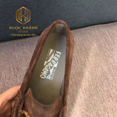 giay luoi Salvatore Ferragamo de cao da lon mat khoa vang mau nau 3