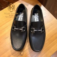 giay luoi Salvatore Ferragamo hoa tiet khoa trang mui tron 3