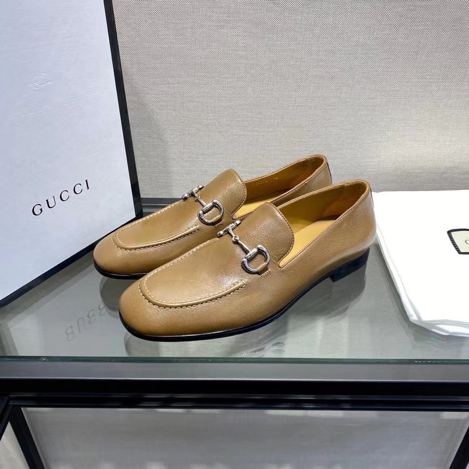 giay luoi gucci de cao hoa tiet khoa trang mui nhon mau vang 5