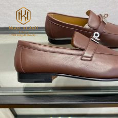 giay luoi hermes de cao mau nau da tron hoa tiet khoa trang mui vuong 2