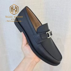 giay luoi louis vuitton de cao mau den logo nho trang da nhan 1