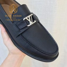 giay luoi louis vuitton de cao mau den logo nho trang da nhan 2