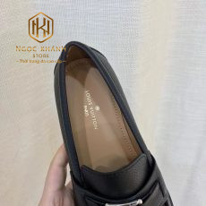 giay luoi louis vuitton de cao mau den logo nho trang da nhan 7