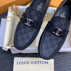 giay luoi louis vuitton like auth hoa tiet caro khoa logo nho mau den 6