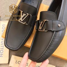 giay luoi louis vuitton like auth mau den khoa bong 2 1