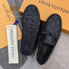 giay luoi louis vuitton mau den like auth hoa tiet hoa no 4