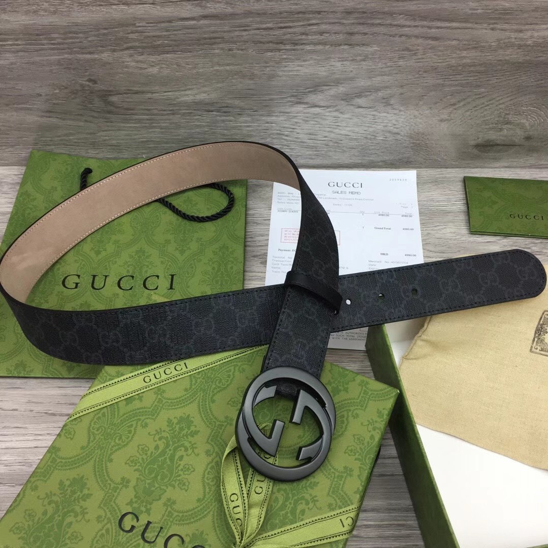 that lung nam gucci day dap chim mau den mat logo tron 5