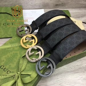 Trang chủ 16 that lung nam gucci day dap chim mau den mat logo tron 8