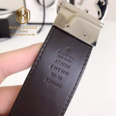 that lung nam gucci day hoa tiet logo mat khoa tron mau trang 2