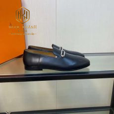 GIAY LUOI HERMES DE CAO MAU DEN DA LI KHOA NGANG MUI TRON GLLV71 5