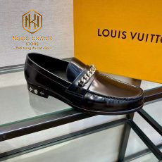 GIAY LUOI LOUIS VUITTON NAM DE CAO MAU DEN DA BONG HOA TIET DAY XICH GLLV32 9