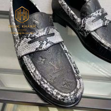 GIAY LUOI LOUIS VUITTON NAM DE CAO MAU DEN HOA CHIM VAN DA RAN GLLV34 4