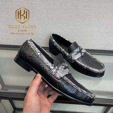 GIAY LUOI LOUIS VUITTON NAM DE CAO MAU DEN HOA CHIM VAN DA RAN GLLV34 6