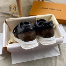 Giay nam louis vuitton hoa tiet hoa nau logo canh mau xanh 6