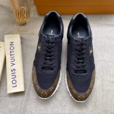 Giay nam louis vuitton hoa tiet hoa nau logo canh mau xanh 7