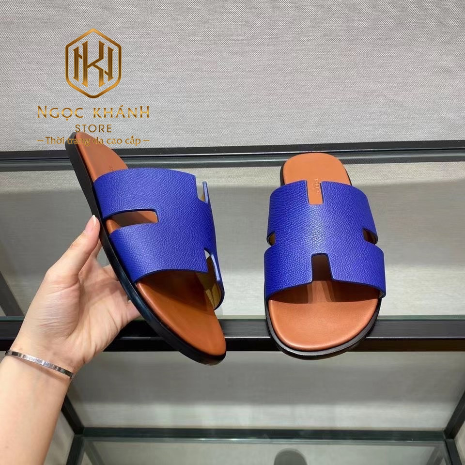 dep nam hermes mau cam quai xanh da taiga like auth 4