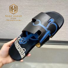 dep nam hermes mau den hoa tiet loang xanh like auth 6