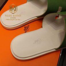 dep nam hermes mau trang quai xanh like auth 7