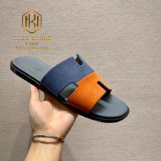 dep nam hermes mau xanh phoi cam da lon like auth 3