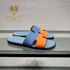 dep nam hermes mau xanh phoi cam da lon like auth 7