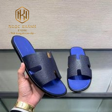 dep nam hermes mau xanh quai den da taiga like auth 5