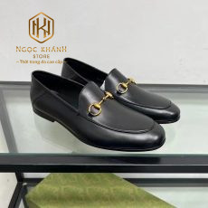 giay luoi gucci de cao hoa tiet khoa vang mui nhon mau den 9