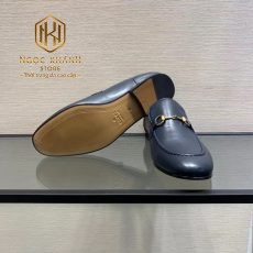 giay luoi gucci de cao hoa tiet khoa vang mui nhon mau xanh 3