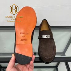 giay luoi hermes de cao da lon hoa tiet khoa mau nau dam 4