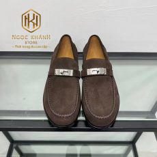 giay luoi hermes de cao da lon hoa tiet khoa mau nau dam 6