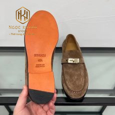 giay luoi hermes de cao da lon hoa tiet khoa mau nau nhat 3