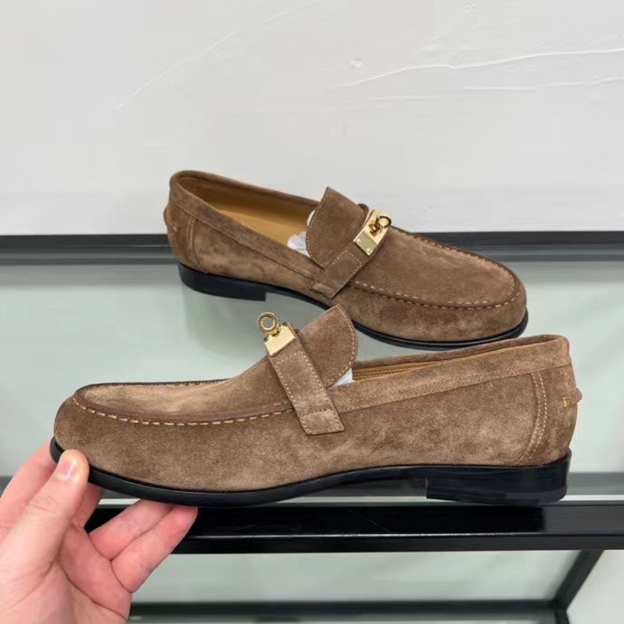 giay luoi hermes de cao da lon hoa tiet khoa mau nau nhat 5