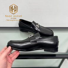 giay luoi hermes de cao mau den hoa tiet chu h mui tron 8