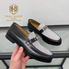 giay luoi hermes de cao mau den mat luoi trang hoa tiet khoa 5