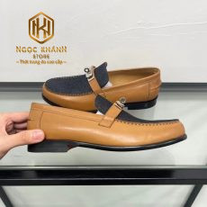 giay luoi hermes de cao mau vang mat den hoa tiet khoa 1 1