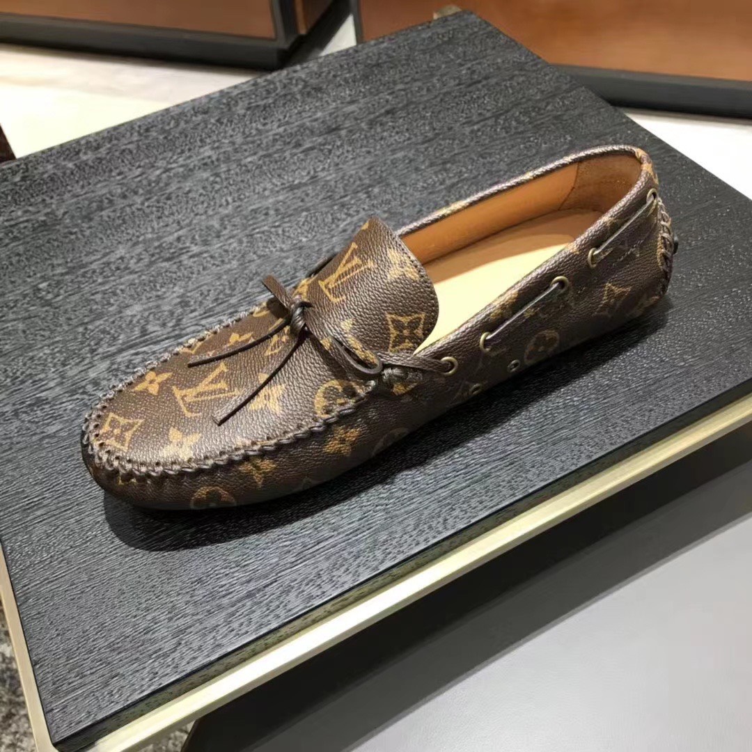 giay luoi louis vuitton mau nau like auth hoa tiet hoa nau 5