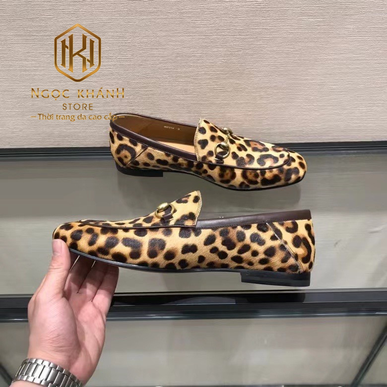 giay luoi nam gucci de cao hoa tiet da bao 1