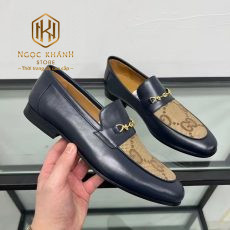 giay luoi nam gucci de cao hoa tiet khoa vang dap logo mau den 3
