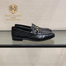 giay luoi nam gucci de cao mau den da san khoa vang 7