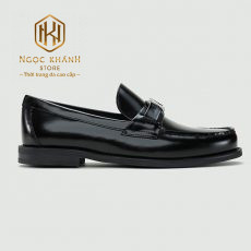 giay luoi nam louis vuitton de cao den bong hoa tiet logo nho 1